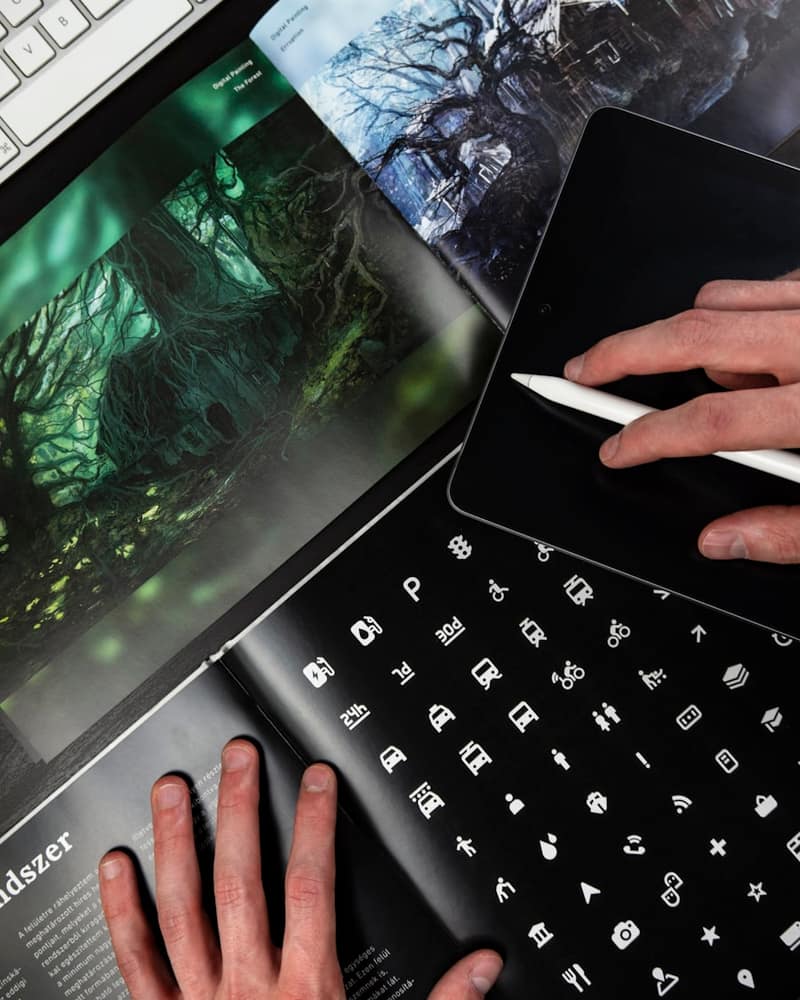 UI design exploration on screen